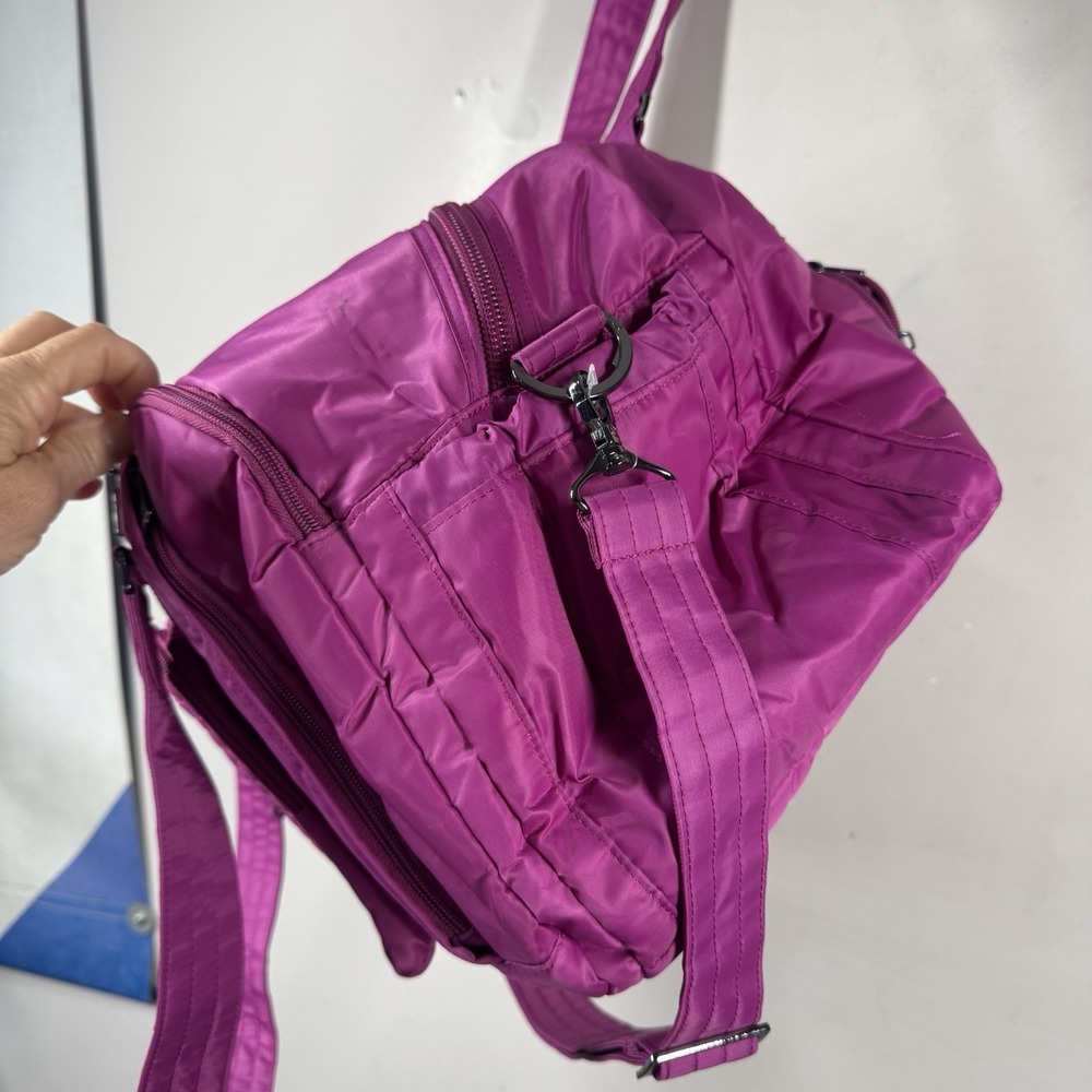 Lug PROPELLER Travel Duffel Bag Orchid Pink Nylon Weekender Carry All On - Picture 6 of 13